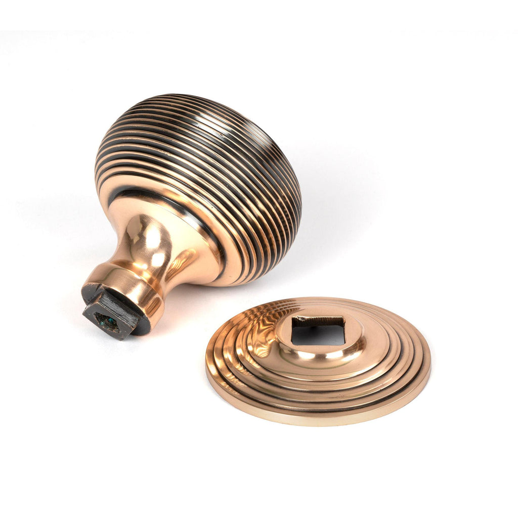 Polished Bronze Beehive Centre Door Knob | From The Anvil - Centre Door Knobs - From The Anvil - Yester Home