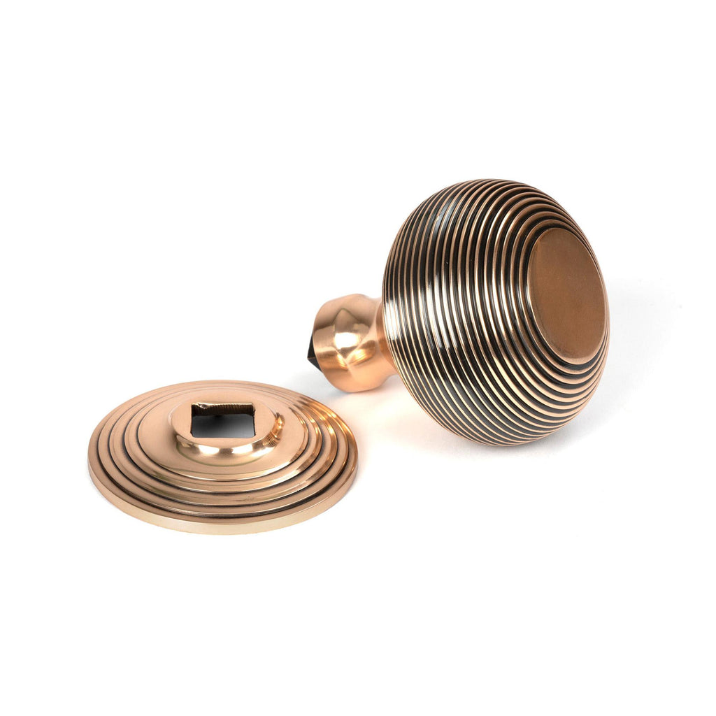 Polished Bronze Beehive Centre Door Knob | From The Anvil - Centre Door Knobs - From The Anvil - Yester Home