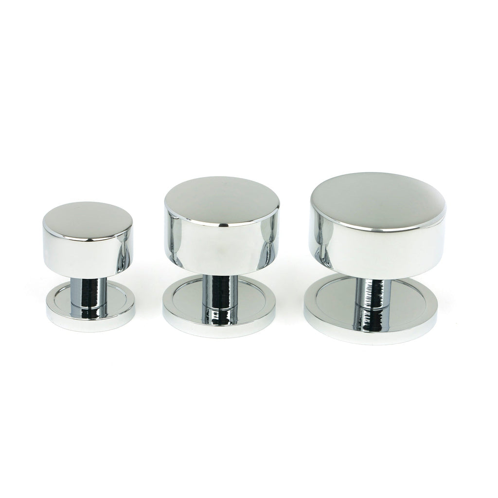 Polished Chrome Kelso Cabinet Knob - 32mm (Plain) | From The Anvil-Cabinet Knobs-Yester Home