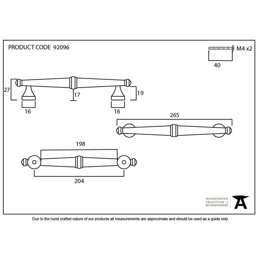 Polished Chrome Regency Pull Handle - Large | From The Anvil-Pull Handles-Yester Home