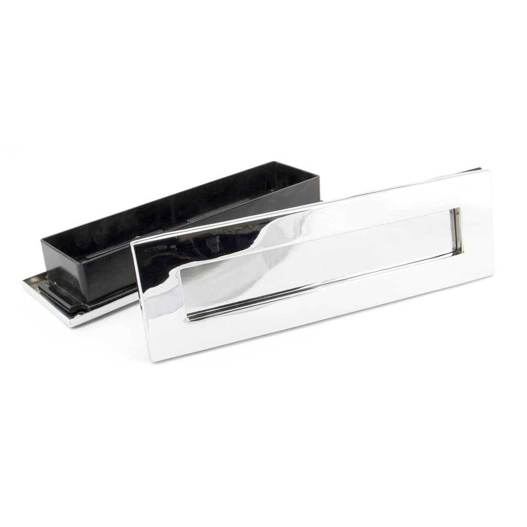 Polished Chrome Traditional Letterbox | From The Anvil-Letterbox-Yester Home