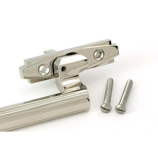 Polished Nickel Art Deco Espag - RH - Espag. Fasteners - From The Anvil - Yester Home