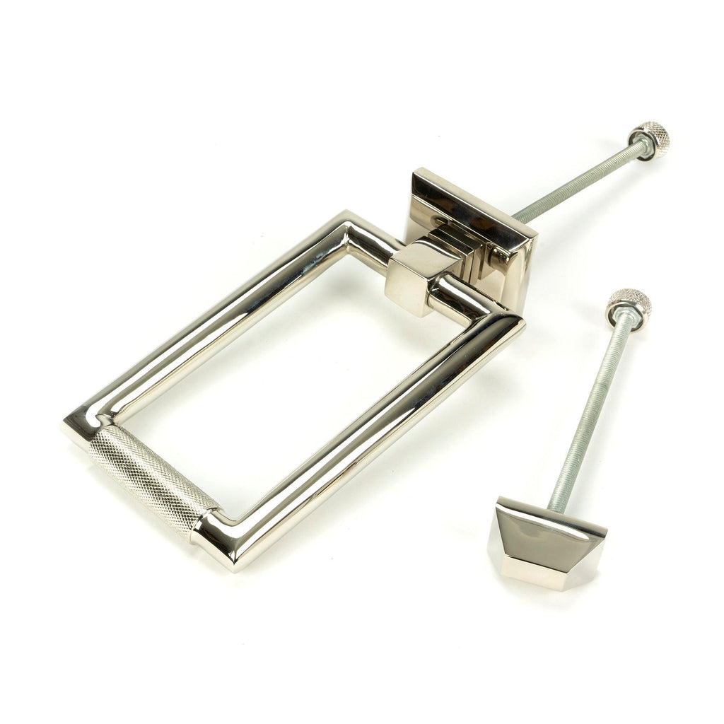 Polished Nickel Brompton Door Knocker | From The Anvil - Bolt-Through Door Knockers - From The Anvil - Yester Home