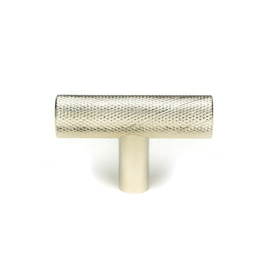 Polished Nickel Brompton T-Bar | From The Anvil-Cabinet Knobs-Yester Home