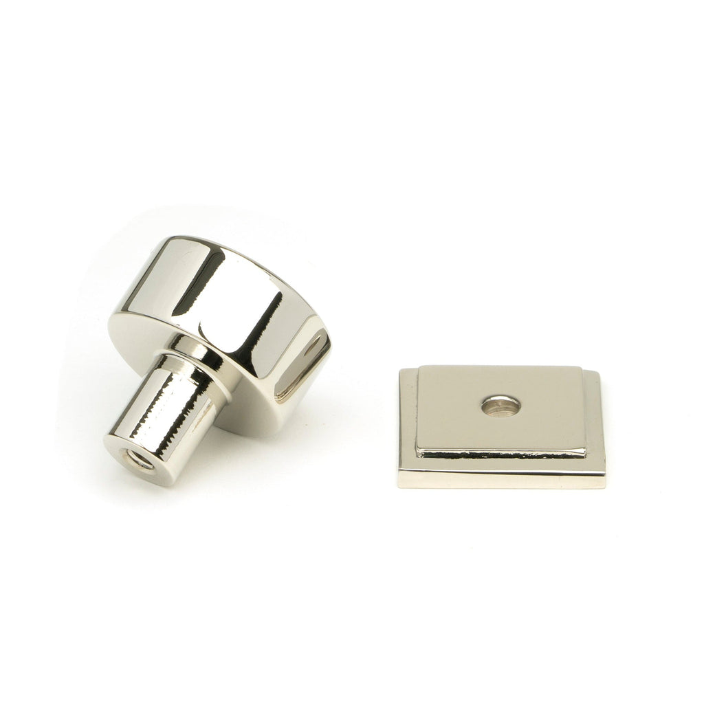 Polished Nickel Kelso Cabinet Knob - 25mm (Square) | From The Anvil-Cabinet Knobs-Yester Home