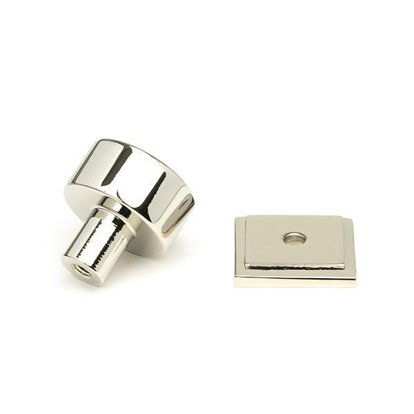 Polished Nickel Kelso Cabinet Knob - 25mm (Square) | From The Anvil-Cabinet Knobs-Yester Home