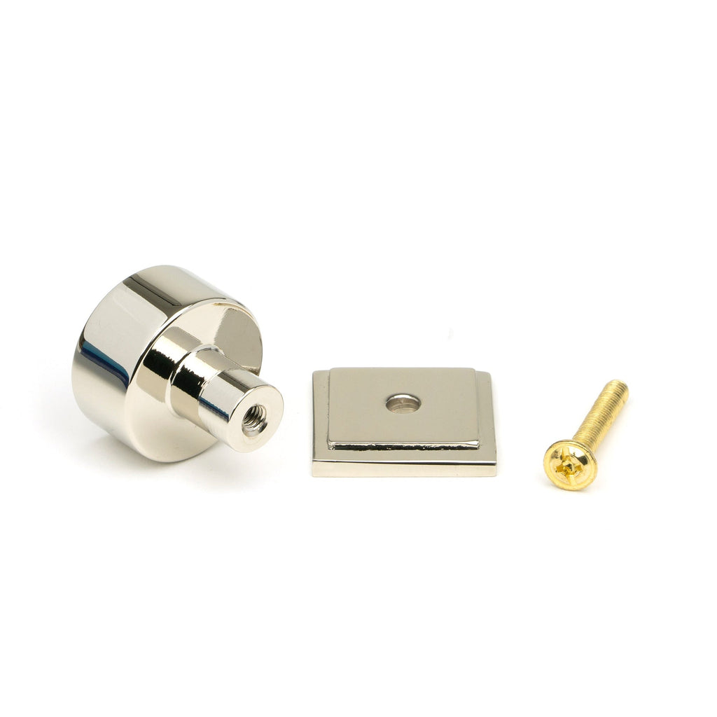 Polished Nickel Kelso Cabinet Knob - 25mm (Square) | From The Anvil-Cabinet Knobs-Yester Home