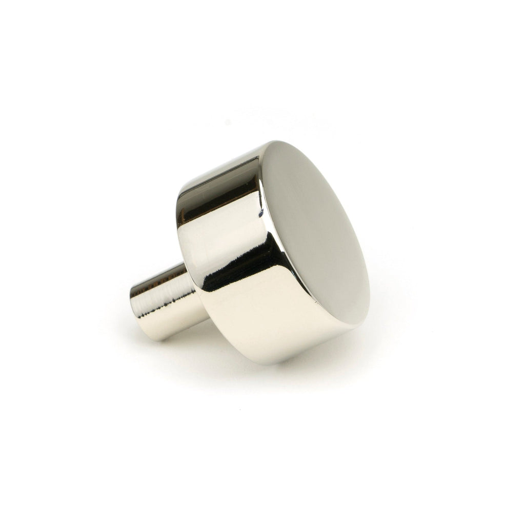 Polished Nickel Kelso Cabinet Knob - 32mm (No Rose) | From The Anvil-Cabinet Knobs-Yester Home