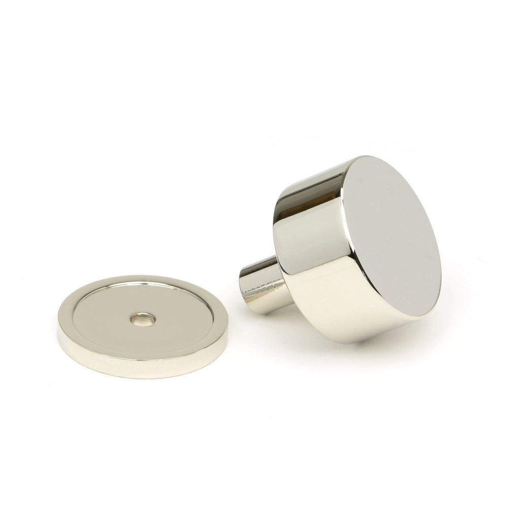 Polished Nickel Kelso Cabinet Knob - 32mm (Plain) | From The Anvil-Cabinet Knobs-Yester Home