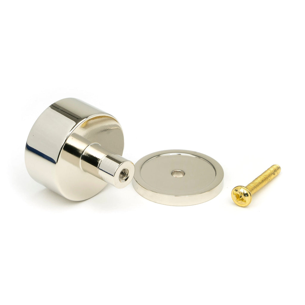 Polished Nickel Kelso Cabinet Knob - 32mm (Plain) | From The Anvil-Cabinet Knobs-Yester Home