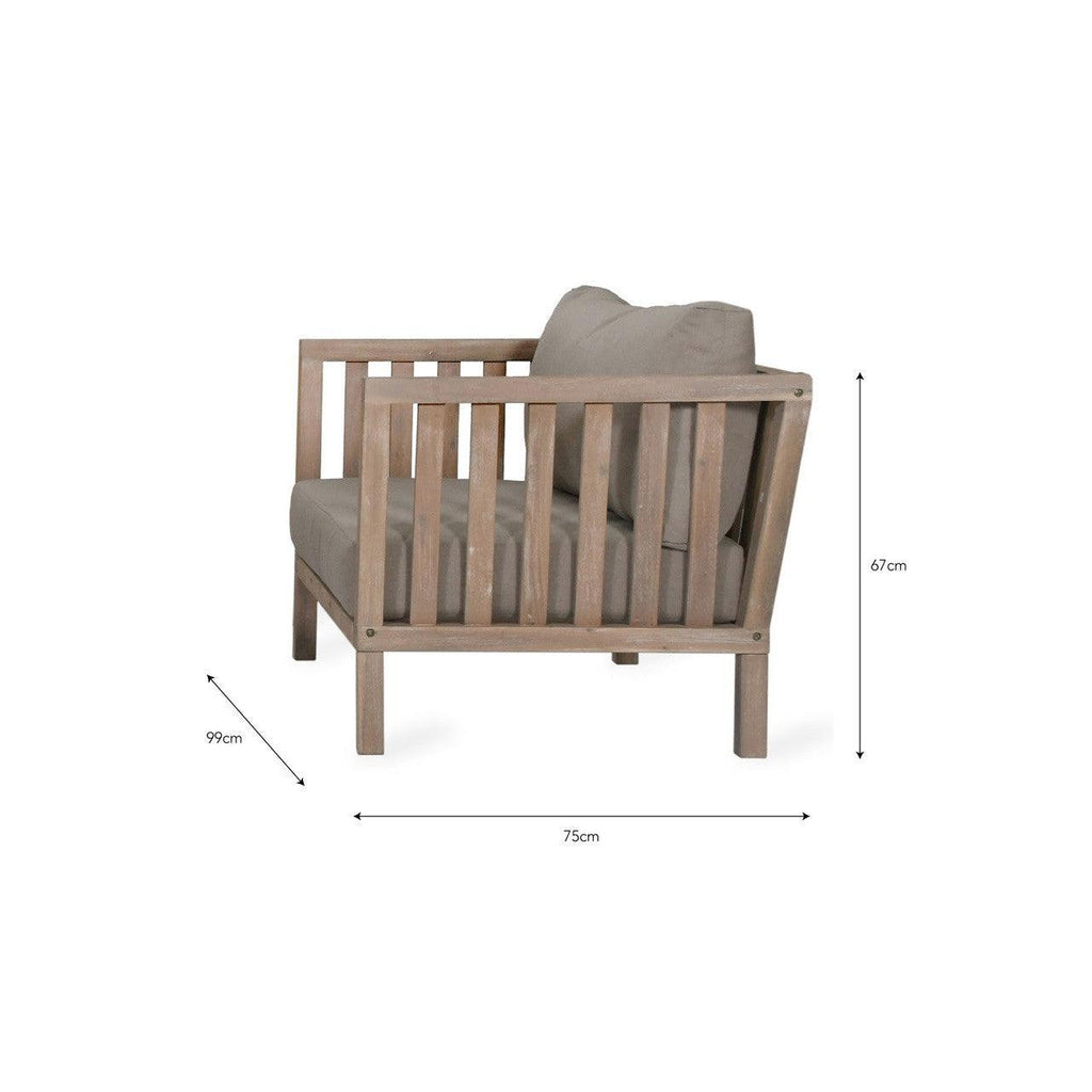 Porthallow Armchairs Set of 2 | Natural (Pre-order - Stock expected Early June) - Outdoor Sofas & Chairs - Garden Trading - Yester Home