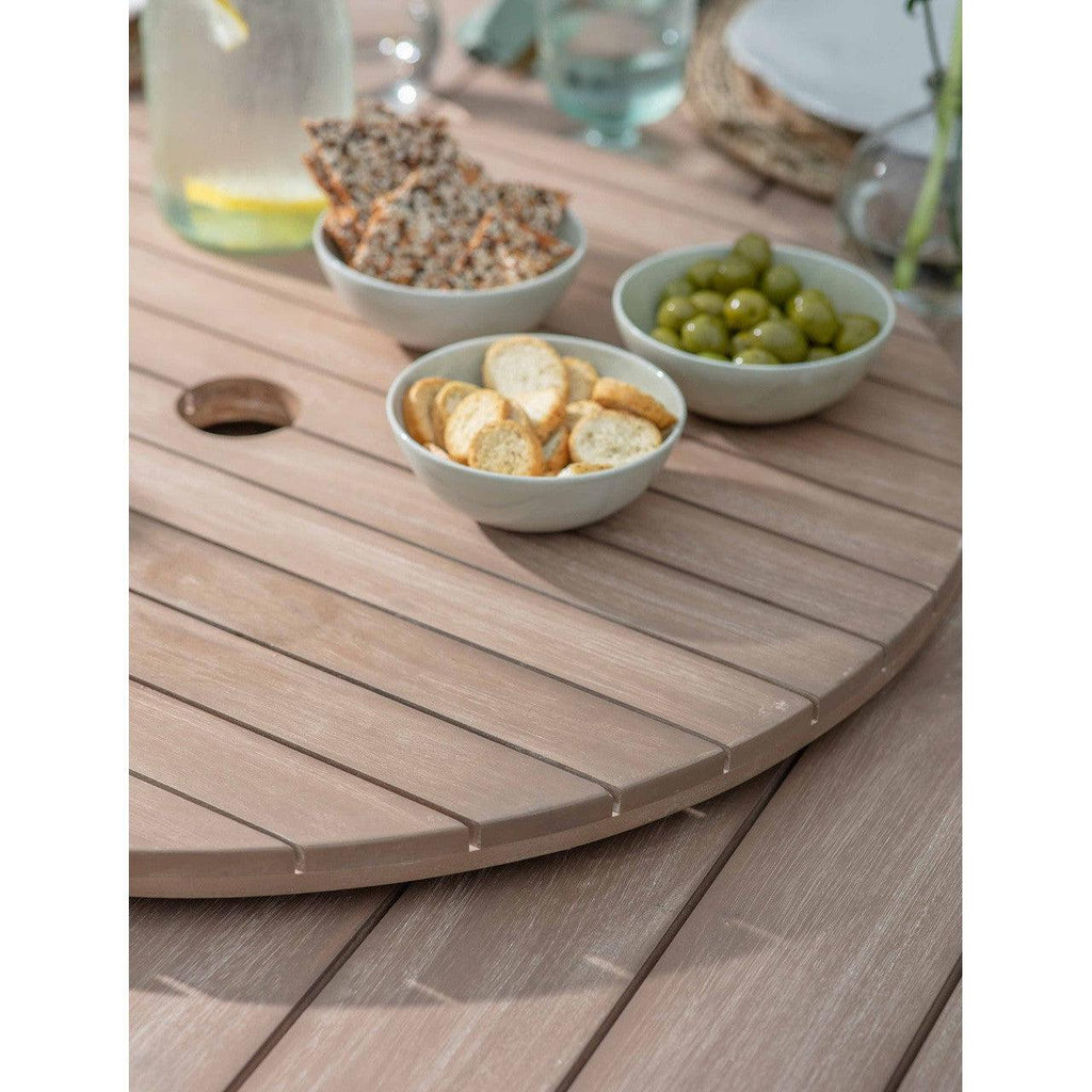 Porthallow Lazy Susan | Natural - Outdoor Dining Tables & Sets - Garden Trading - Yester Home