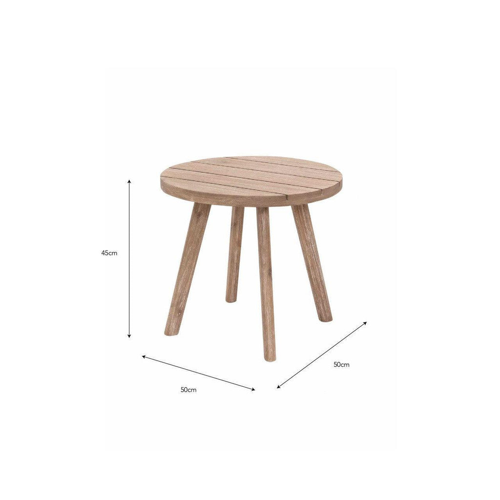 Porthallow Round Side Table | Natural - Coffee & Side Tables - Garden Trading - Yester Home