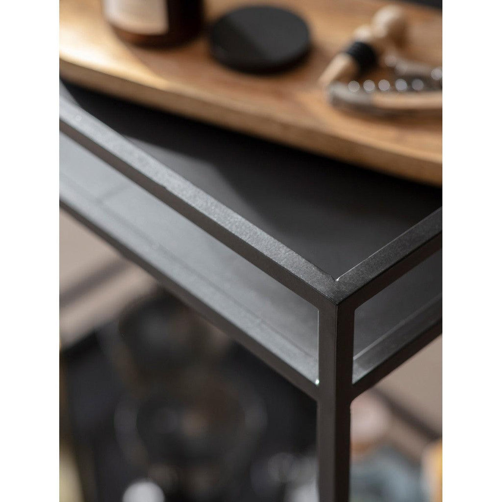 Portloe Drinks Trolley | Black - Coffee & Side Tables - Garden Trading - Yester Home