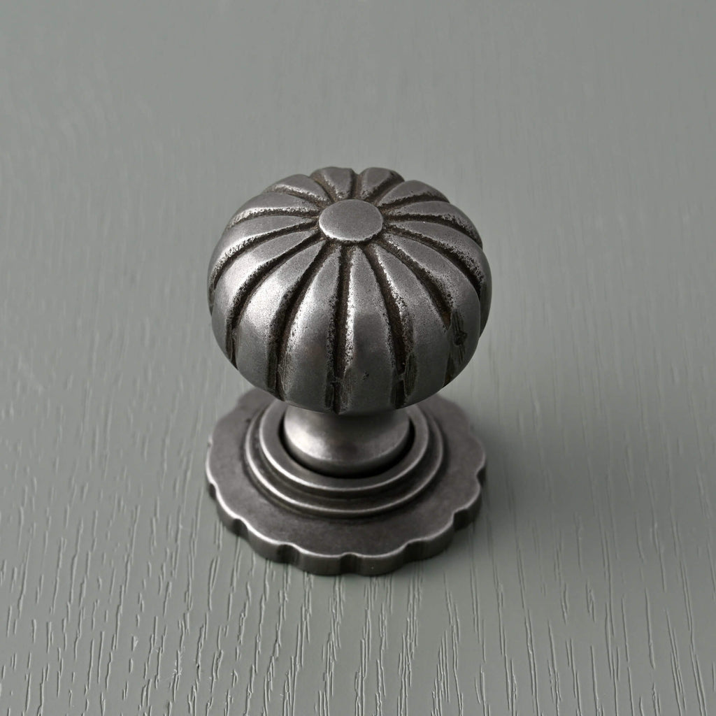 Reeded Cup Pull & Cabinet Knobs | Iron - Cabinet Handles - Yester Home - Yester Home