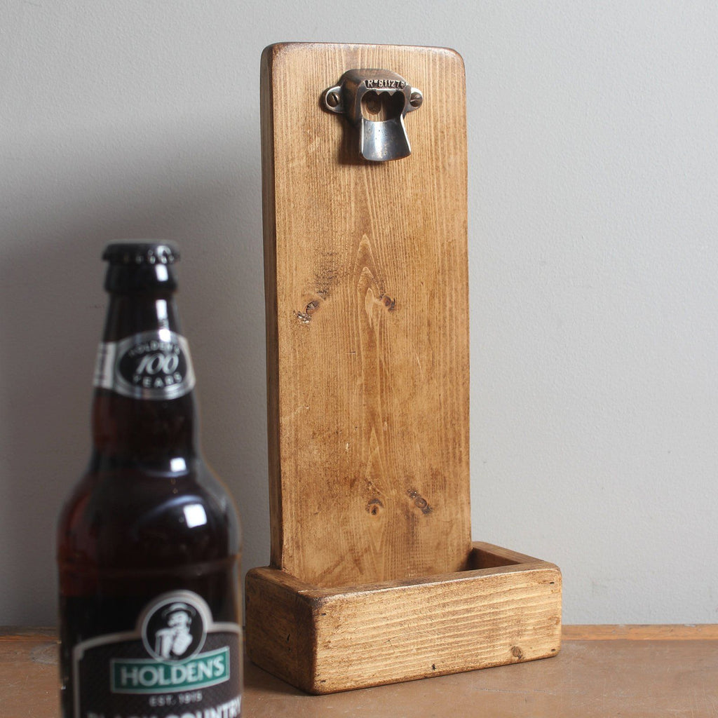 Vintage Cast Iron And Brass Bottle Opener With Woo
