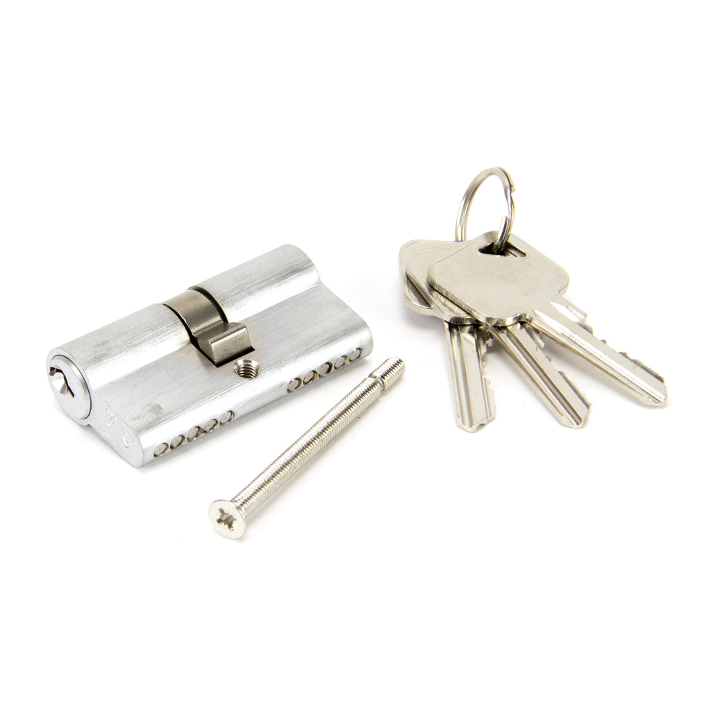 Satin Chrome 30/30 5pin Euro Cylinder KA | From The Anvil-Euro Cylinders-Yester Home