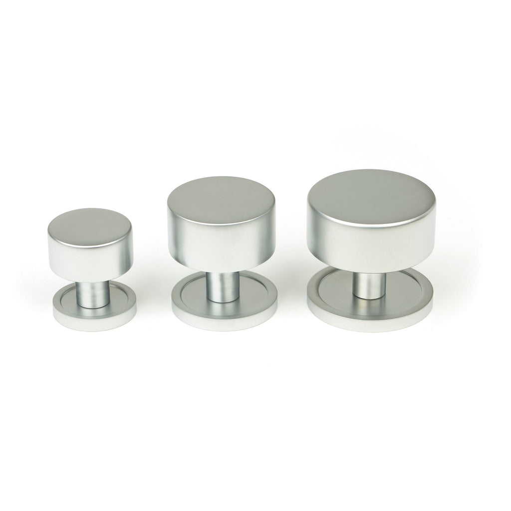 Satin Chrome Kelso Cabinet Knob - 32mm (Plain) | From The Anvil-Cabinet Knobs-Yester Home