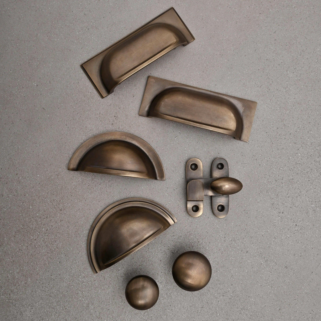 Classic Aged Brass Cupboard Handles