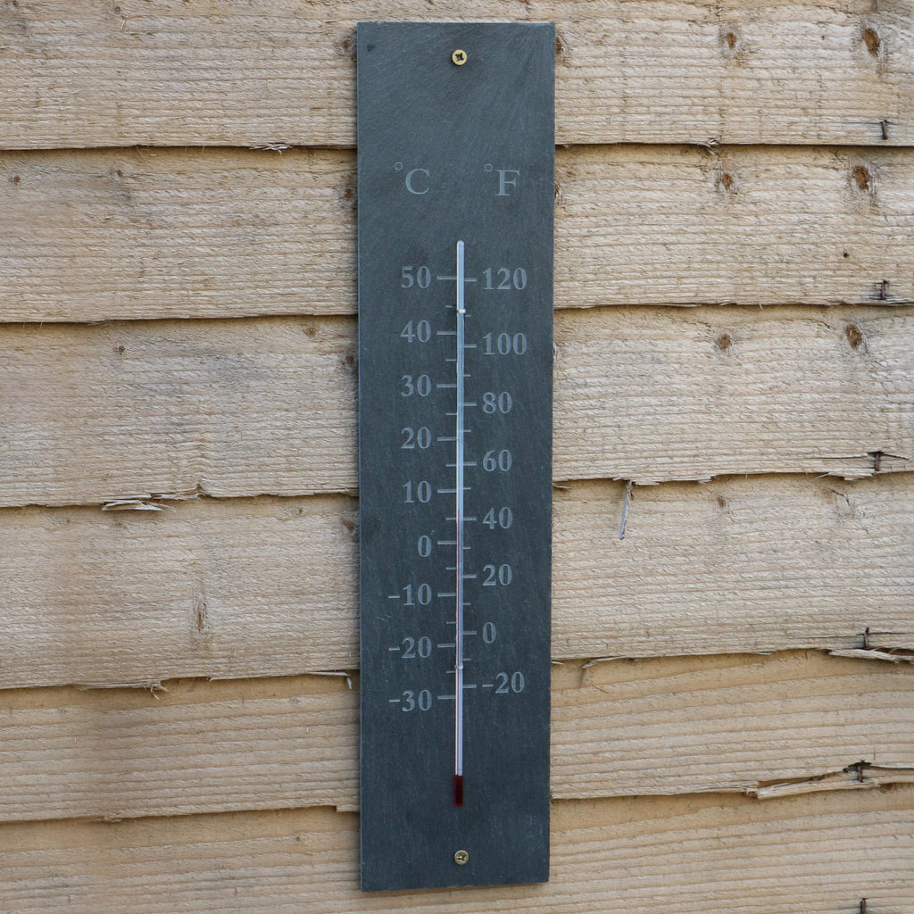 Slate Wall Thermometer-Thermometer-Yester Home