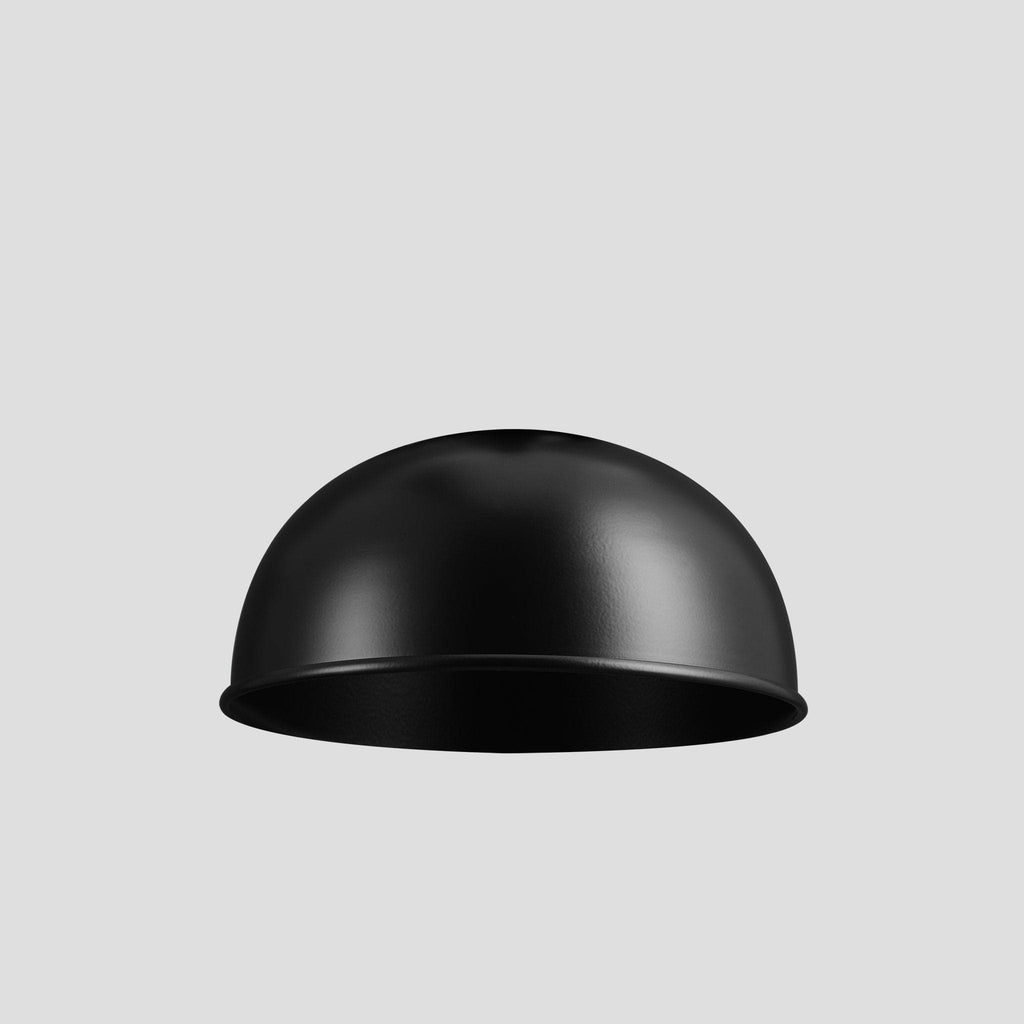 Sleek Cylinder Dome Pendant Light - 8 Inch - Black-Ceiling Lights-Yester Home
