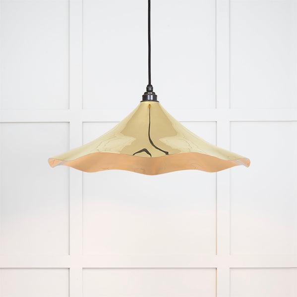 Smooth Brass Flora Pendant | From The Anvil-Ceiling Pendants-Yester Home