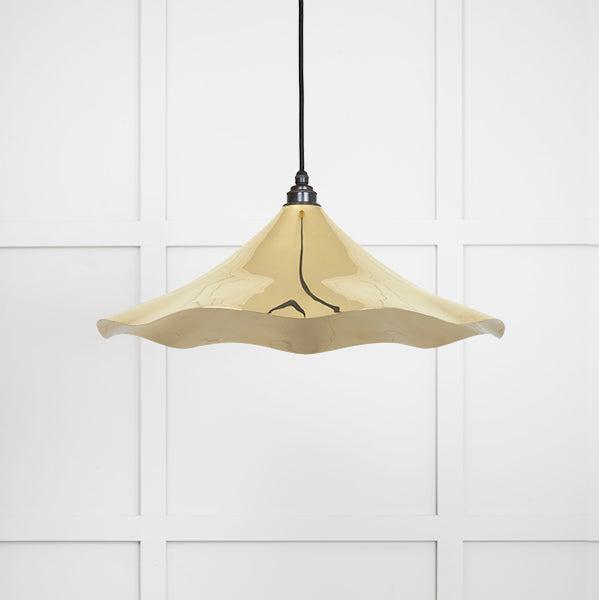 Smooth Brass Flora Pendant | From The Anvil-Ceiling Pendants-Yester Home