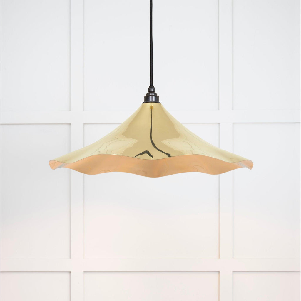 Smooth Brass Flora Pendant | From The Anvil-Ceiling Pendants-Yester Home