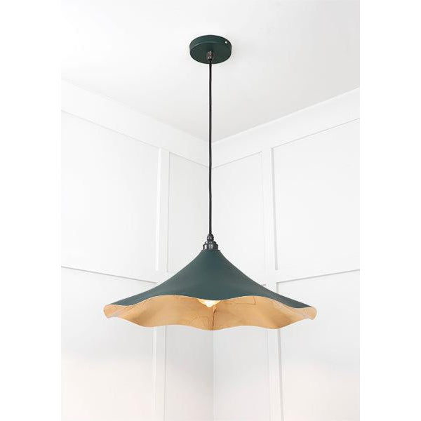 Smooth Brass Flora Pendant in Dingle | From The Anvil-Ceiling Pendants-Yester Home