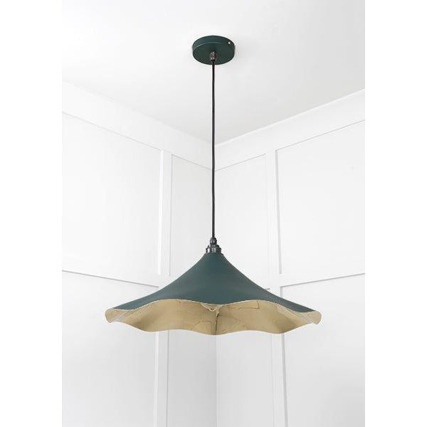 Smooth Brass Flora Pendant in Dingle | From The Anvil-Ceiling Pendants-Yester Home