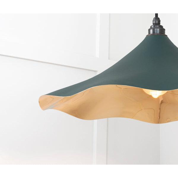 Smooth Brass Flora Pendant in Dingle | From The Anvil-Ceiling Pendants-Yester Home