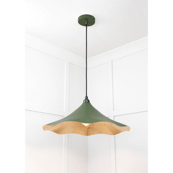 Smooth Brass Flora Pendant in Heath | From The Anvil-Ceiling Pendants-Yester Home