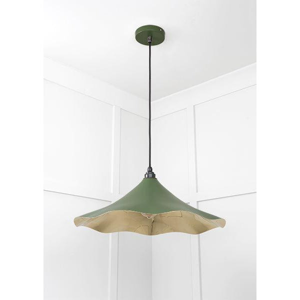 Smooth Brass Flora Pendant in Heath | From The Anvil-Ceiling Pendants-Yester Home