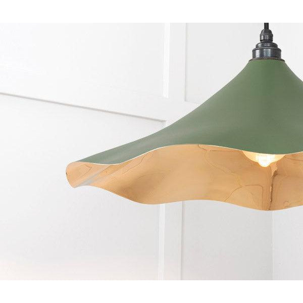 Smooth Brass Flora Pendant in Heath | From The Anvil-Ceiling Pendants-Yester Home