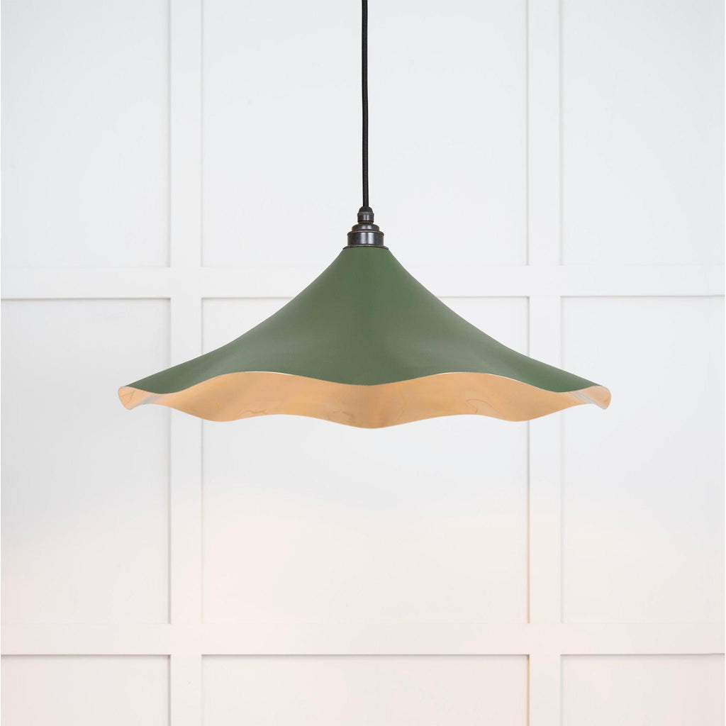 Smooth Brass Flora Pendant in Heath | From The Anvil-Ceiling Pendants-Yester Home