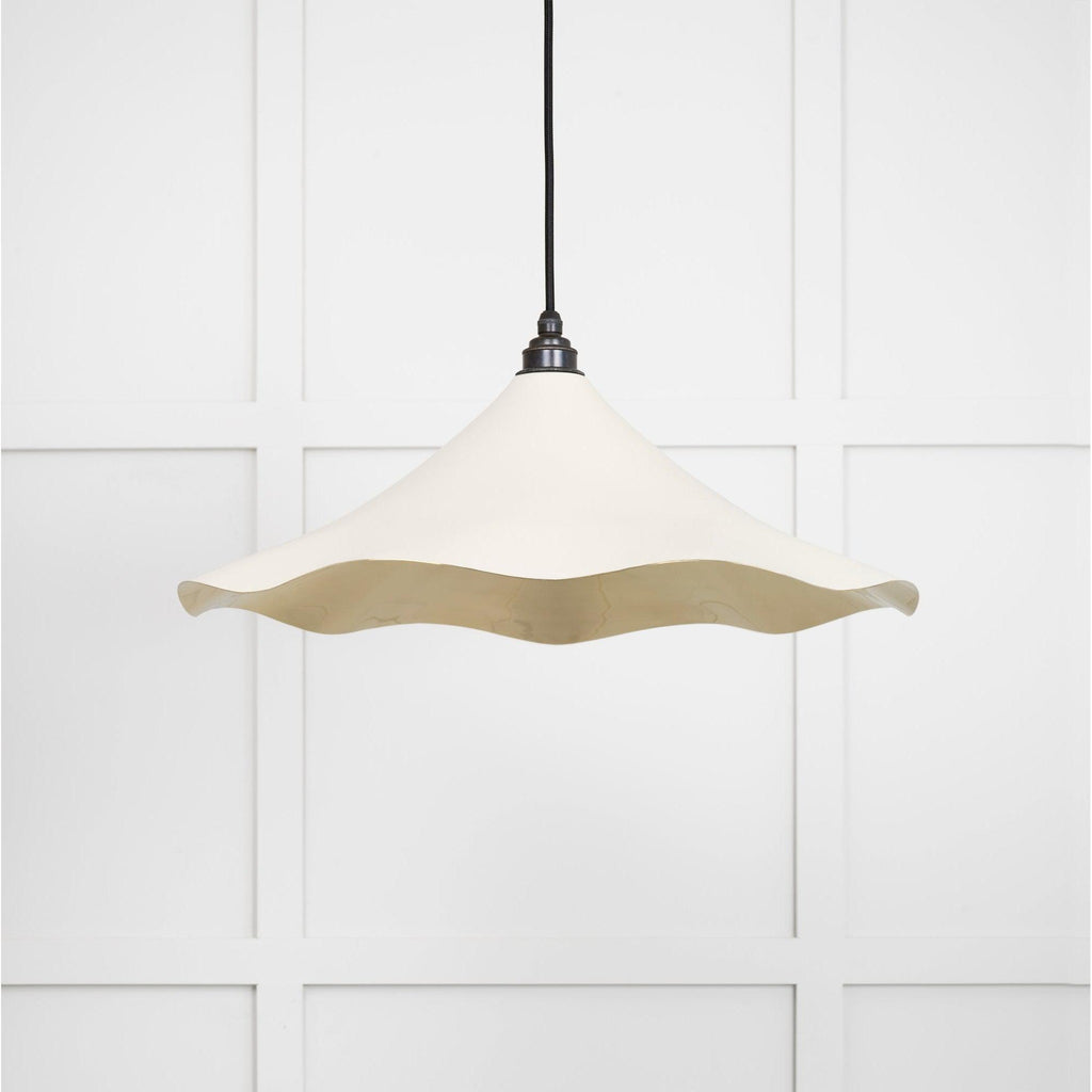 Smooth Brass Flora Pendant in Teasel | From The Anvil-Ceiling Pendants-Yester Home