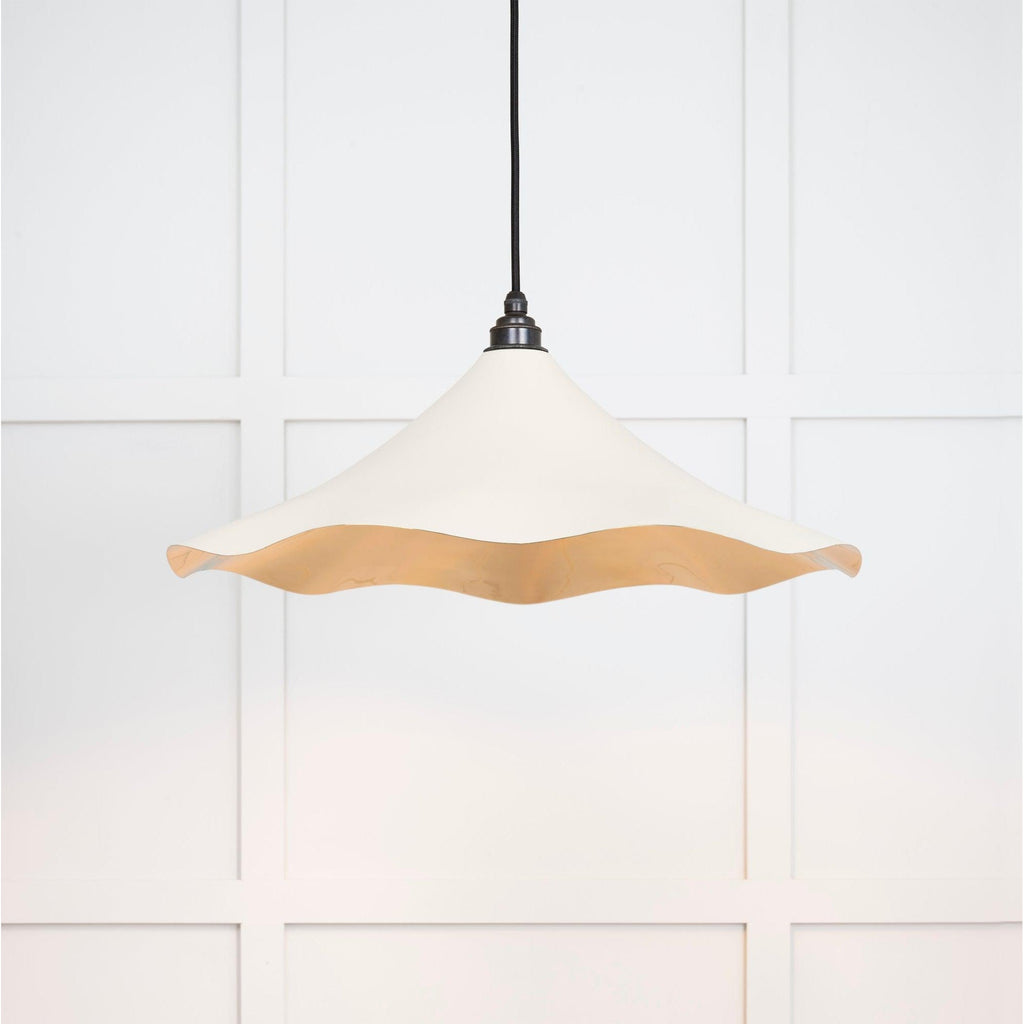 Smooth Brass Flora Pendant in Teasel | From The Anvil-Ceiling Pendants-Yester Home