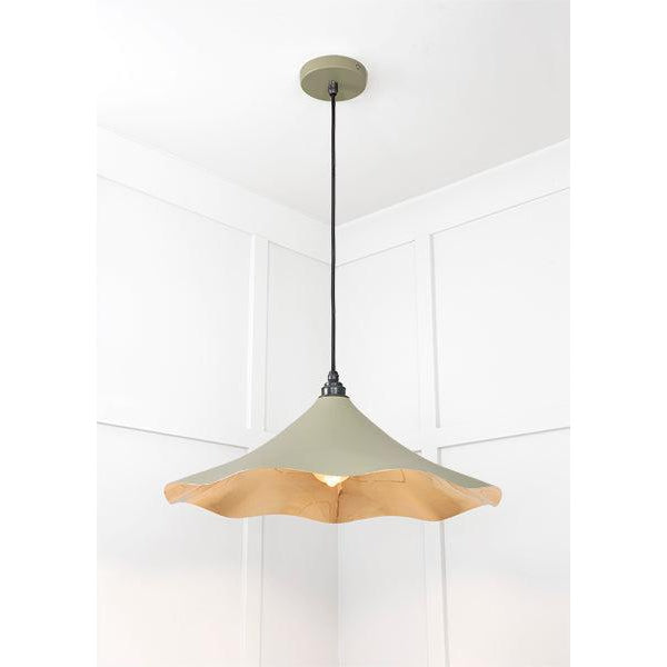 Smooth Brass Flora Pendant in Tump | From The Anvil-Ceiling Pendants-Yester Home