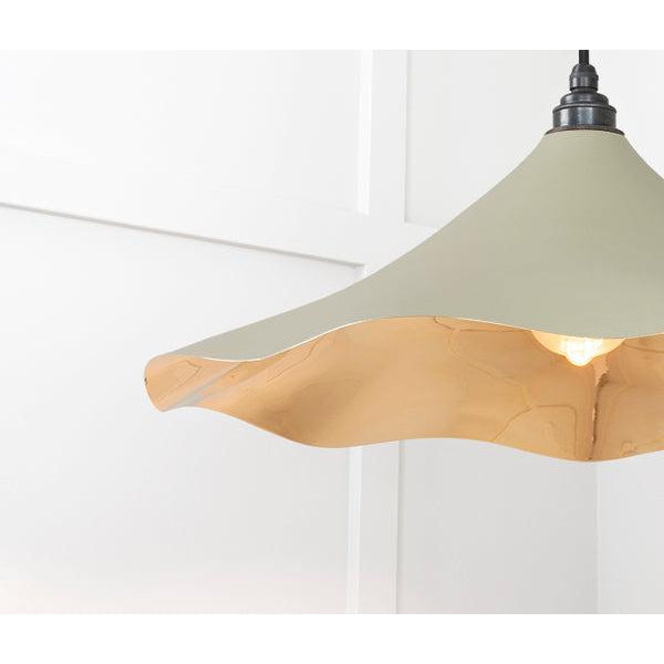 Smooth Brass Flora Pendant in Tump | From The Anvil-Ceiling Pendants-Yester Home