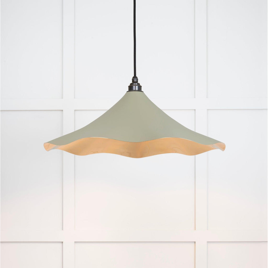 Smooth Brass Flora Pendant in Tump | From The Anvil-Ceiling Pendants-Yester Home