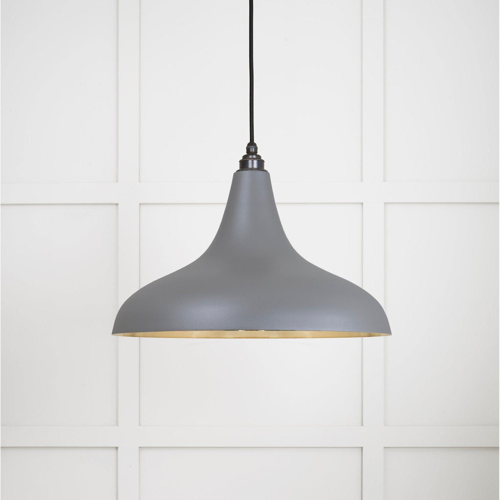 Smooth Brass Frankley Pendant in Bluff | From The Anvil-Ceiling Pendants-Yester Home