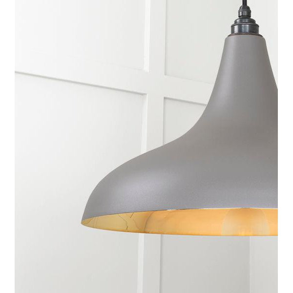 Smooth Brass Frankley Pendant in Bluff | From The Anvil-Ceiling Pendants-Yester Home