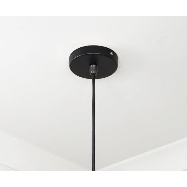 Smooth Brass Frankley Pendant in Elan Black | From The Anvil-Ceiling Pendants-Yester Home