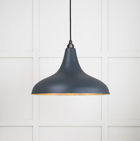 Smooth Brass Frankley Pendant in Soot | From The Anvil-Ceiling Pendants-Yester Home