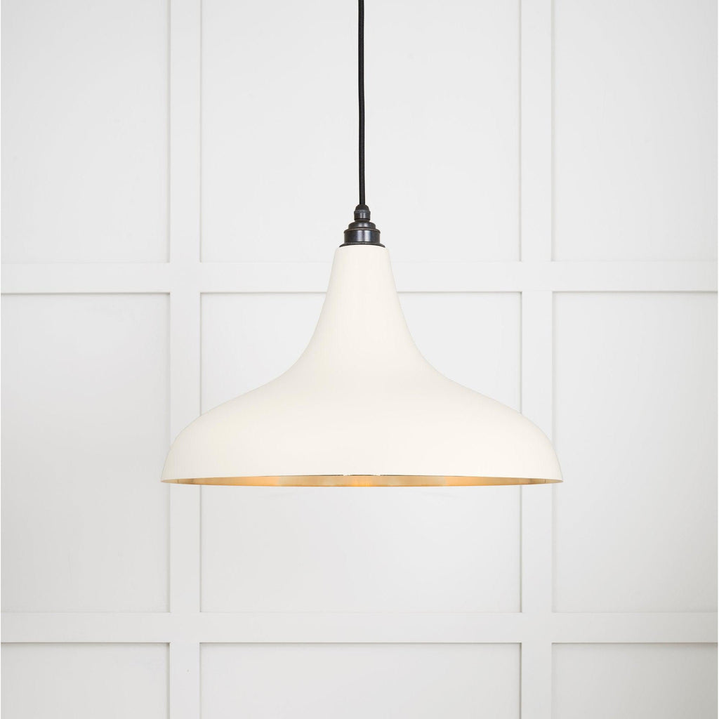 Smooth Brass Frankley Pendant in Teasel | From The Anvil-Ceiling Pendants-Yester Home