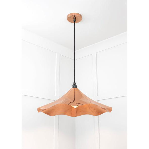 Smooth Copper Flora Pendant | From The Anvil-Ceiling Pendants-Yester Home