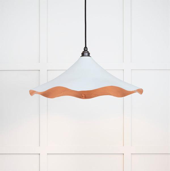 Smooth Copper Flora Pendant in Birch | From The Anvil-Ceiling Pendants-Yester Home