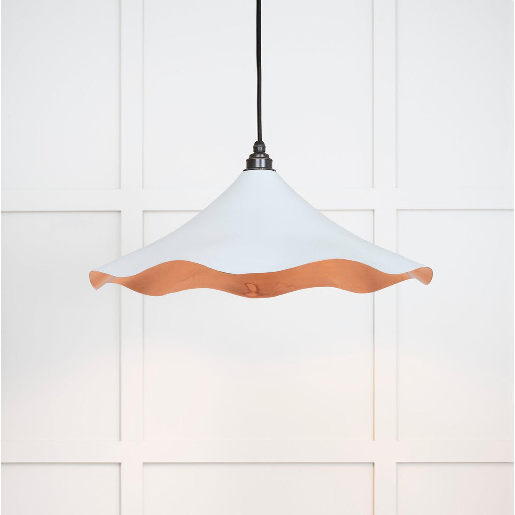 Smooth Copper Flora Pendant in Birch | From The Anvil-Ceiling Pendants-Yester Home