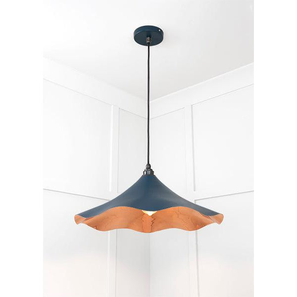 Smooth Copper Flora Pendant in Dusk | From The Anvil-Ceiling Pendants-Yester Home