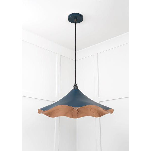 Smooth Copper Flora Pendant in Dusk | From The Anvil-Ceiling Pendants-Yester Home